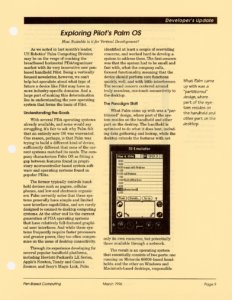 Page 9 — Exploring Pilot’s Palm OS