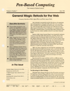 Pen-Based Computing: Volume 6, Number 7 (Cover)