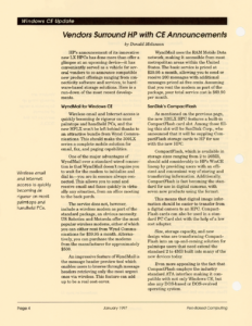 Page 4 — Vendors Surround HP with CE Announcements