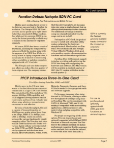Page 7 — Farallon Debuts Netopia ISDN PC Card