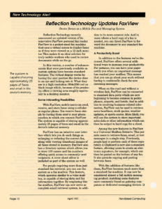 Page 10 — Reflection Technology Updates FaxView