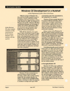 Page 4 — Windows CE Development in a Nutshell