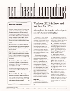 Pen-Based Computing: Volume 7 Number 7 (Cover)