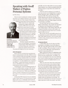 Page 12 — Speaking with Geoff Walker of Fujitsu Personal Systems